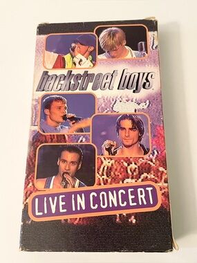 Backstreet Boys Live In Concert VHS Tape 1997 Jive Rare Vintage Boy Band Pop